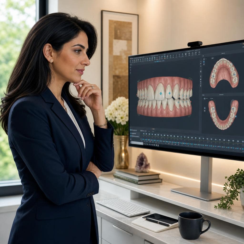Digital clear aligner and Invisalign treatment planning at Encino Dentistry