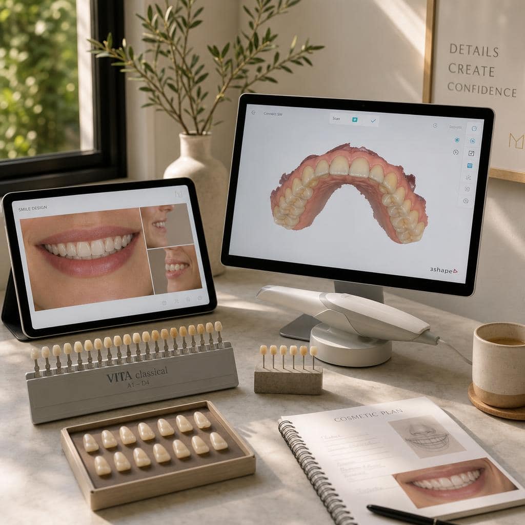 Digital dental records used for natural cosmetic dentistry planning in Encino