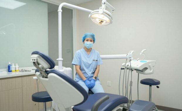 A serene and professional dental office environment in Encino, featuring modern equipment and a welcoming atmosphere focused on patient comfort and comprehensive care.